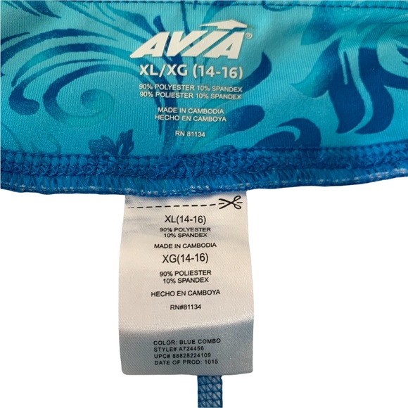 AVIA Cropped Tropic Colorful Leggings Size XL - Picture 4 of 4